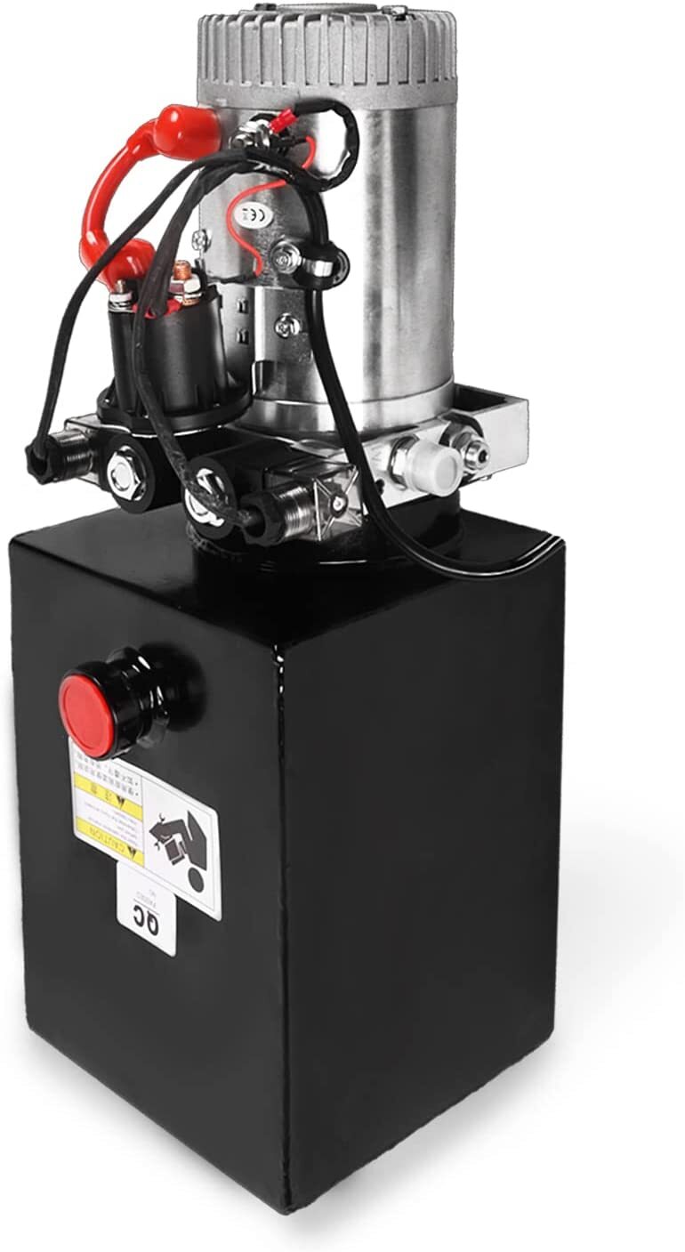 8 Quart 2 Gallon Hydraulic Power Unit Double Acting Metal Reservoir Dump Trailer