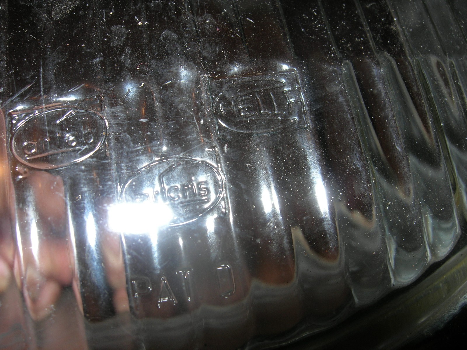 Hella headlight with assymetrical fluted lens VW Volkswagen bug bus beetle