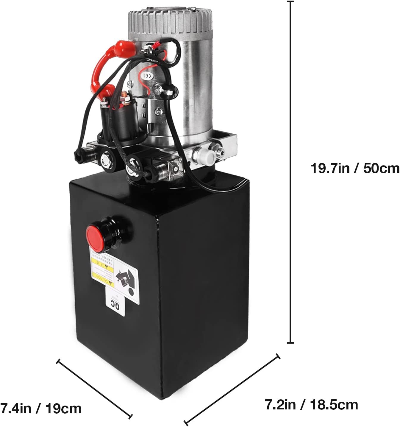 8 Quart 2 Gallon Hydraulic Power Unit Double Acting Metal Reservoir Dump Trailer