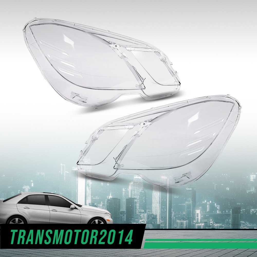 Fit For 2009-2013 Mercedes-Benz E-Class W212 Headlight Lens Covers Left & Right