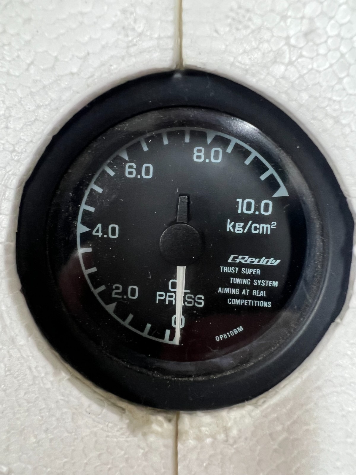GReddy TRUST Mechanical 60mm Black Oil Pressure Gauge – (Brand New, Old Stock)