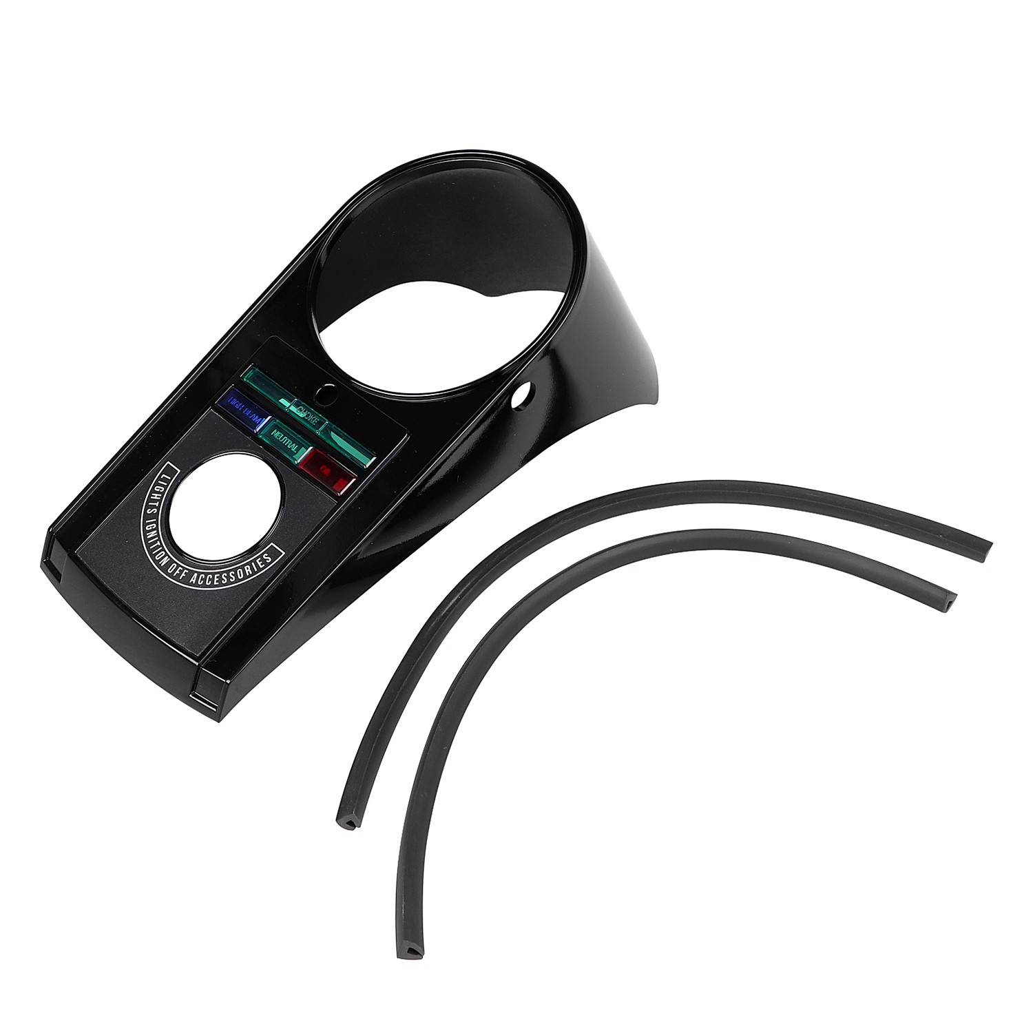Black ABS Plastic Front Speedo Dash Panel Cover Kit For Harley Electra Glide FLH
