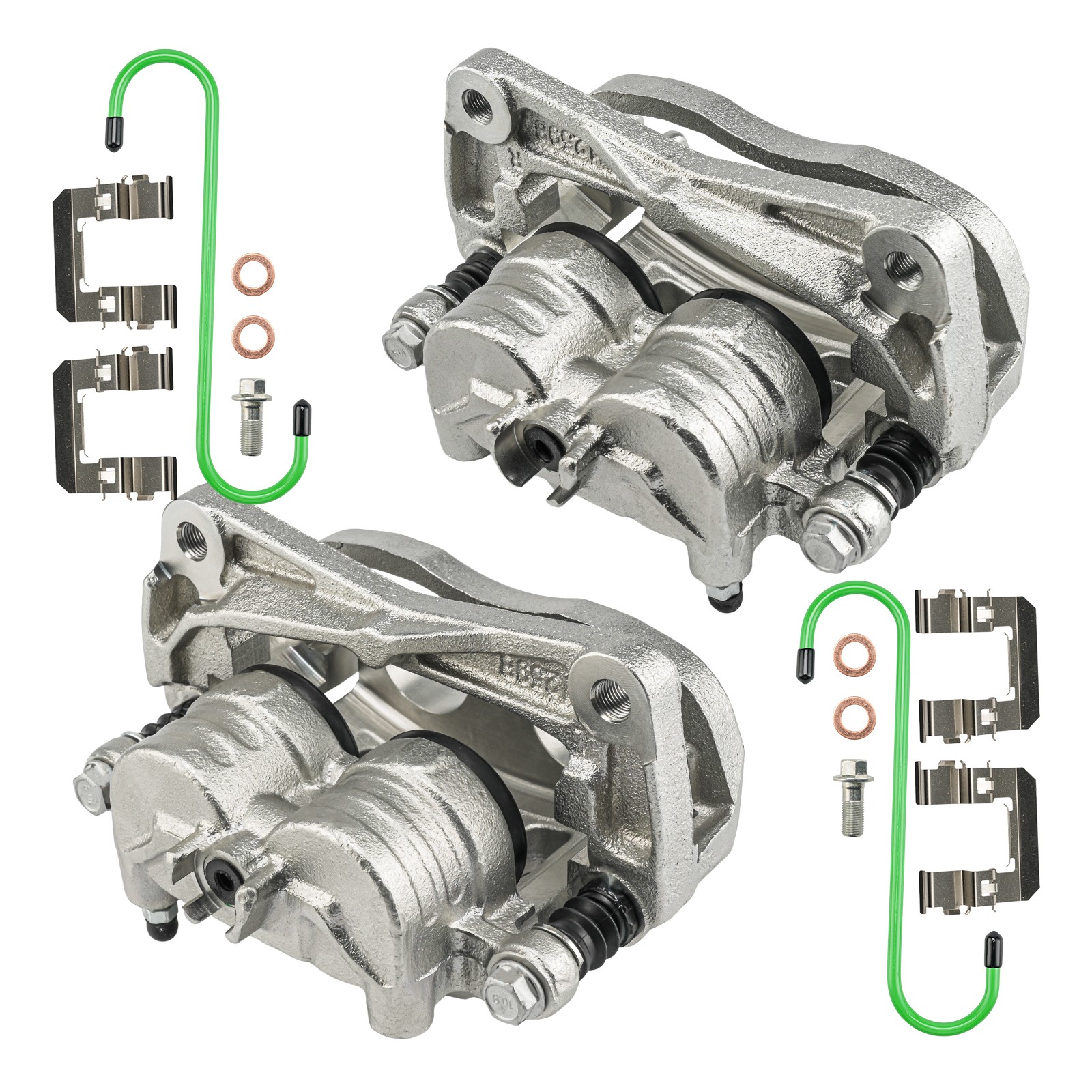 2x Front Right Caliper & Front Left Caliper Fits 2012-2014 Subaru Impreza 2L