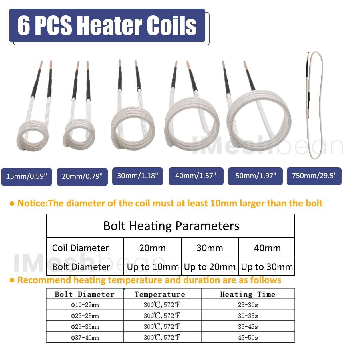 1000W Magnetic Induction Heater Kit Tool for Automotive Flameless Heat+5 Coils