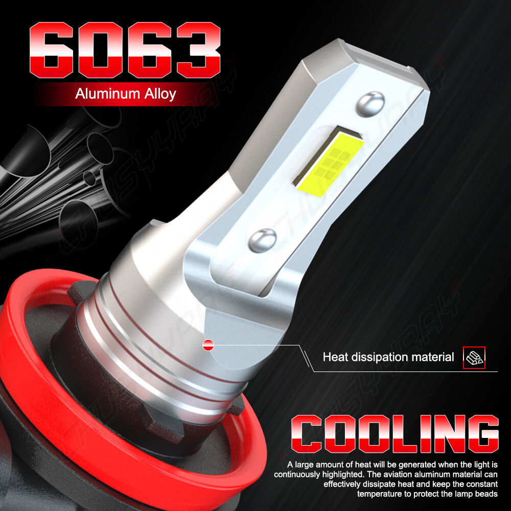 Combo LED Headlight Fog Light Bulbs Kit 8000K Fit BMW 328i 325xi 330xi 2002-2006