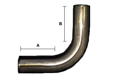 3″ 409 SS 90 Degree Mandrel Bend Stainless Steel Performance Custom Exhaust