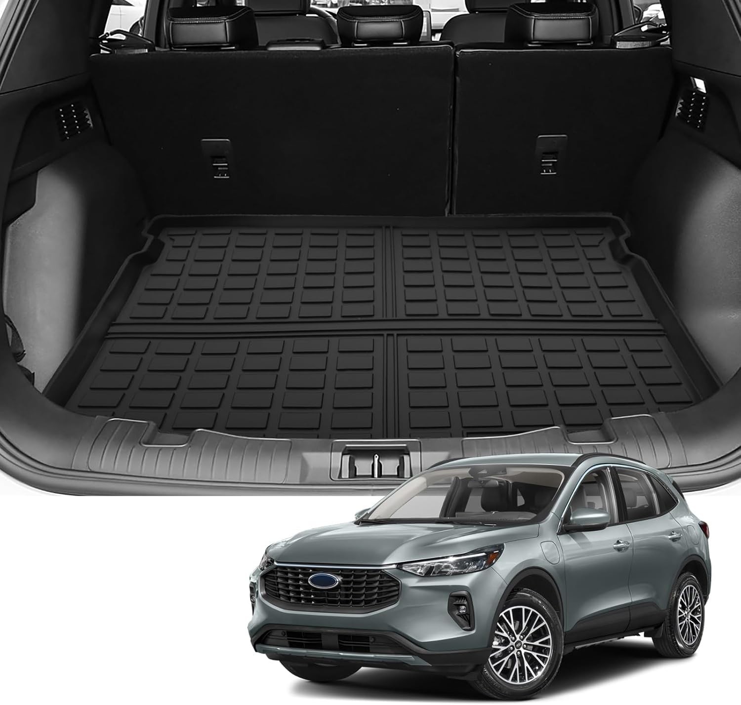 Custom for 2020-2025 2026 Ford Escape Cargo Mats Trunk Liner All Weather TPE …