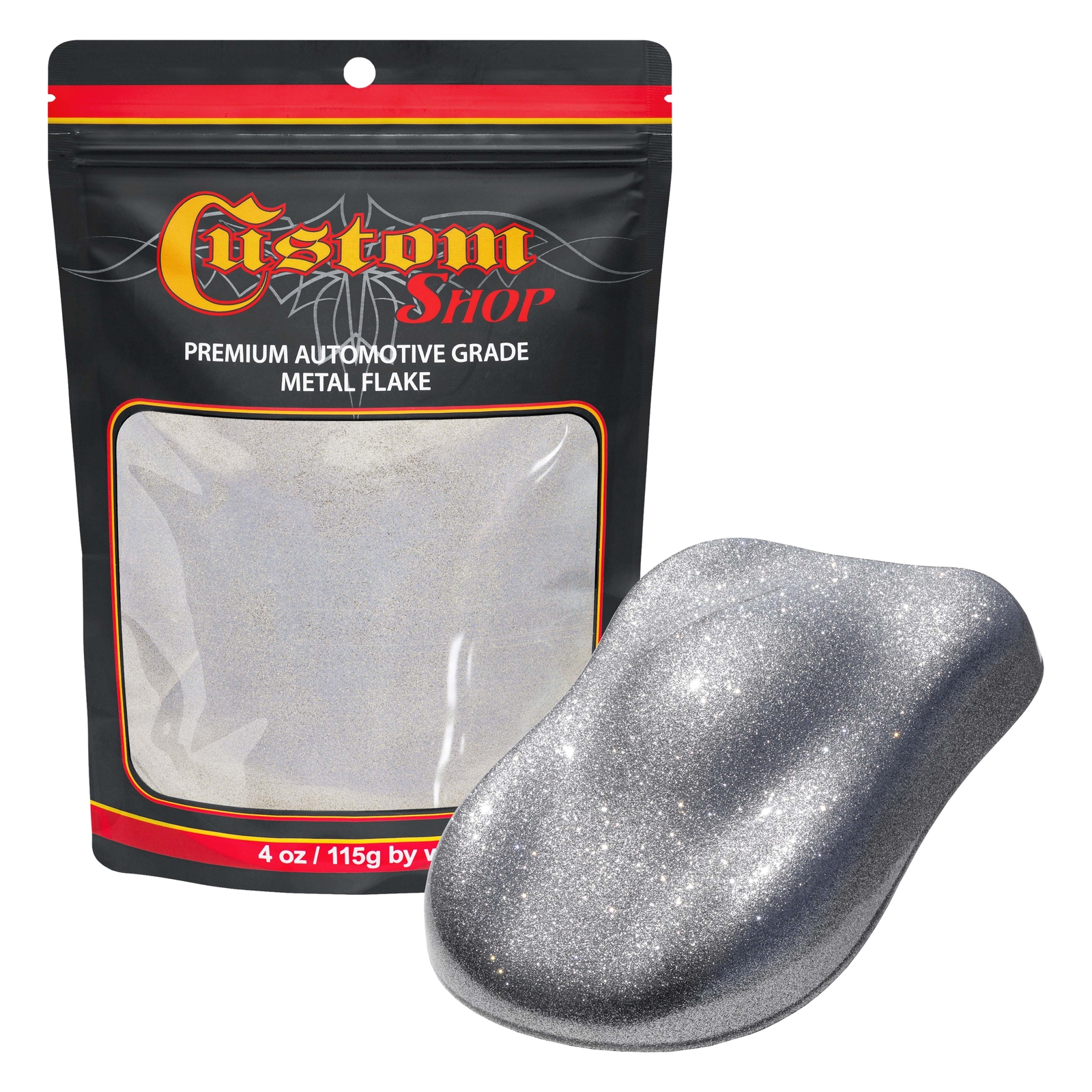 Custom Shop – Chrome Silver – 4-Ounce Micro Flake .004 Micron Size