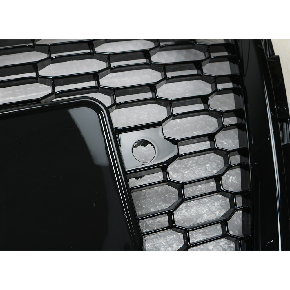 For 2017-2018 Audi A4/S4 B9 RS4 Style Honeycomb Mesh Hex Grille Black W/ Quattro