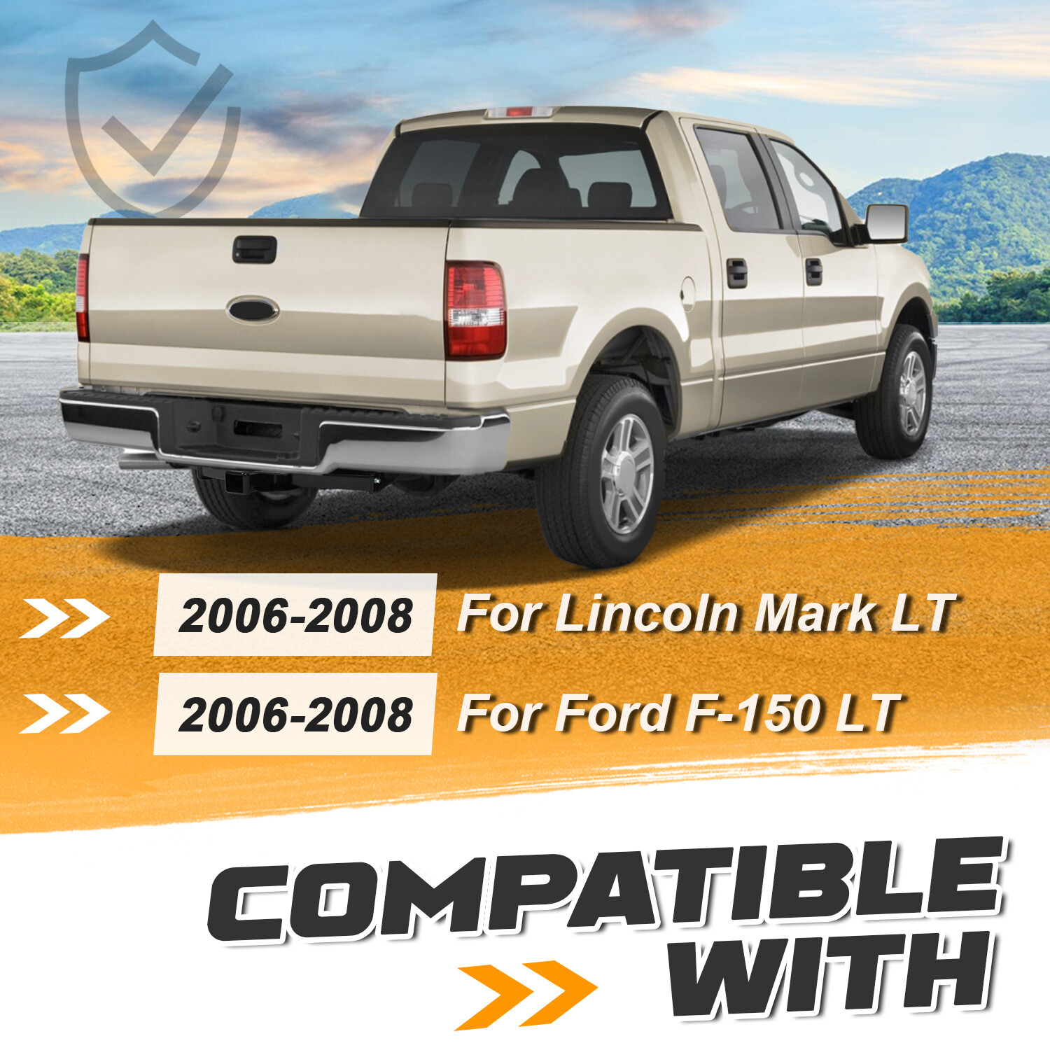 For Lincoln Mark LT/Ford F-150 06-08 Class 3 Trailer Hitch 2 Receiver Bumper Tow