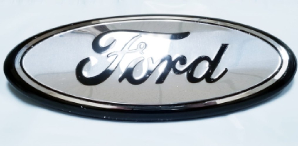 1PCc FORD CHROME & BLACK EMBLEM OVAL 9 INCH LOGO Grille & Tailgate Badge 2004-16