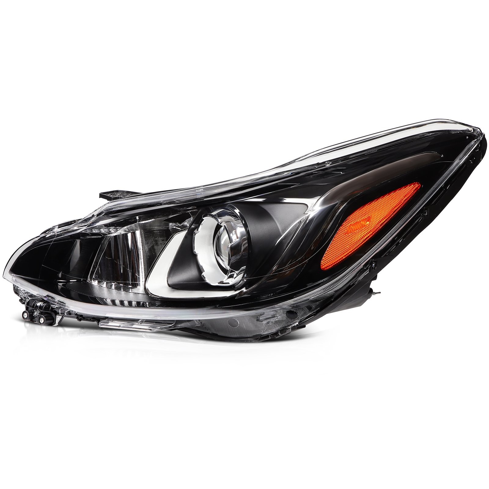 Front Driver Side Headlight Assembly For 2019-2022 Chevrolet Spark 1.4L Black