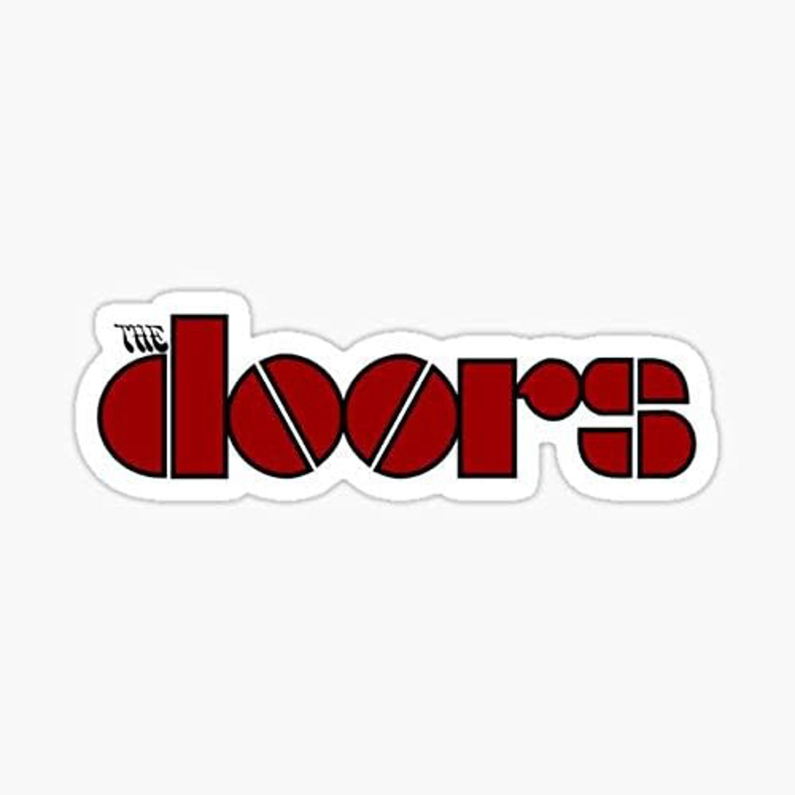 5″ The Doors Red Logo Vinyl Bumper Sticker