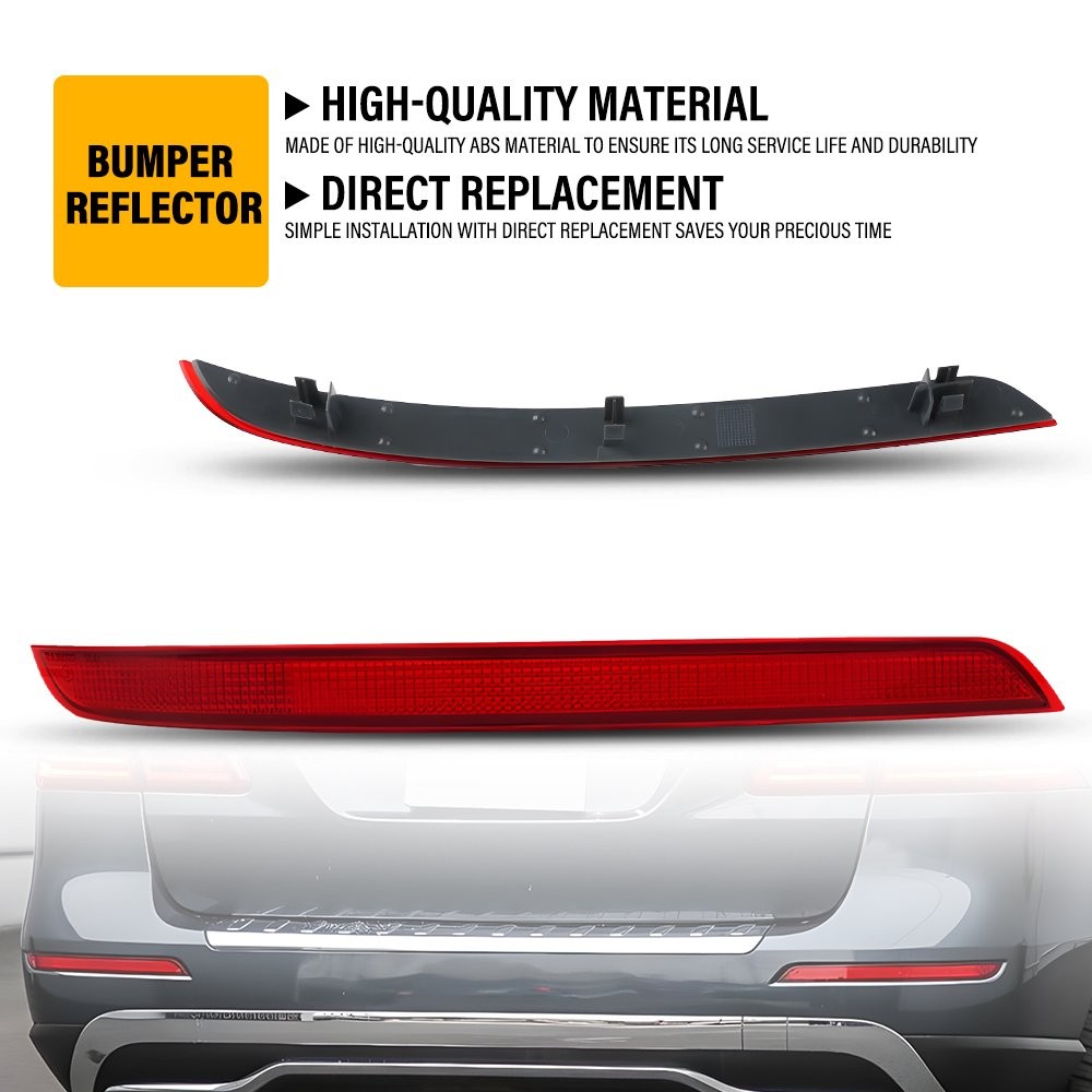 Bumper Reflector 1668200174 TWO Custom Rear For Mercedes Benz W166 ML350 2012-15