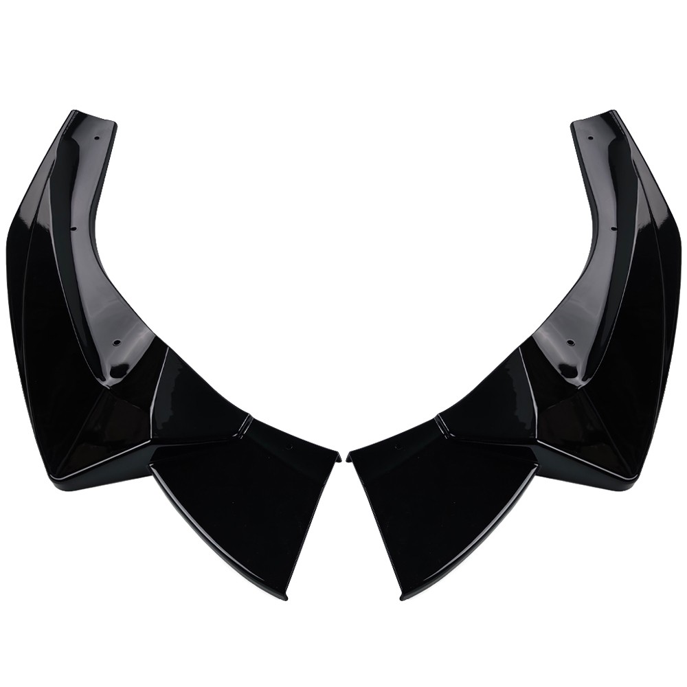 Front Bumper Lip Spoiler Splitter For Audi A5 S-line S5 2021-24 Gloss Black B9.5