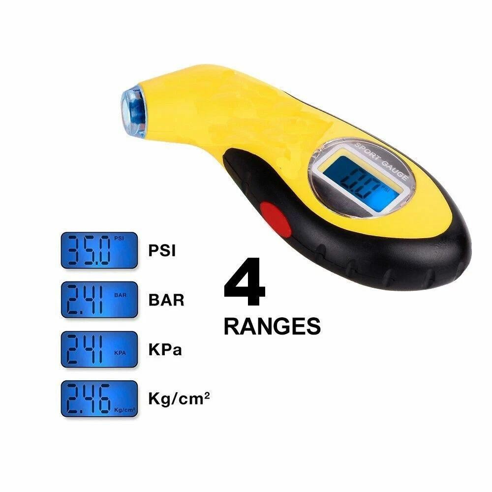 2026 Car Motorcycle Tyre Gauge Tire Air Pressure Guage LCD Digital Meter Tester
