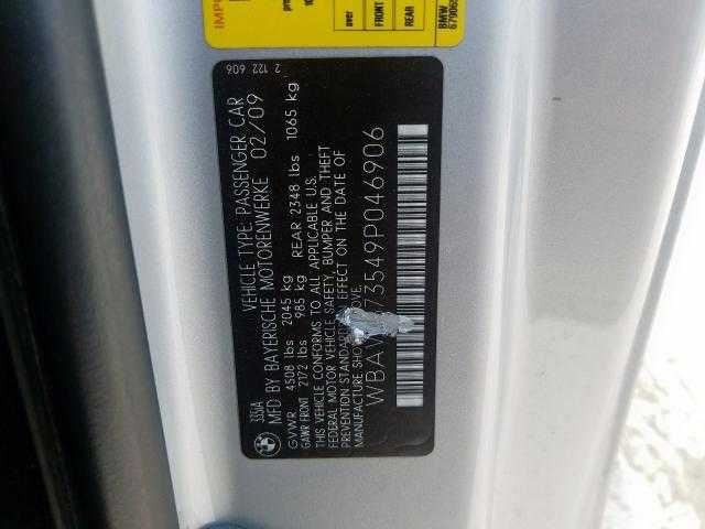 2009 BMW 335i 335xi 328xi 328i E92 E90 Left Lumbar Support Switch 61318352291