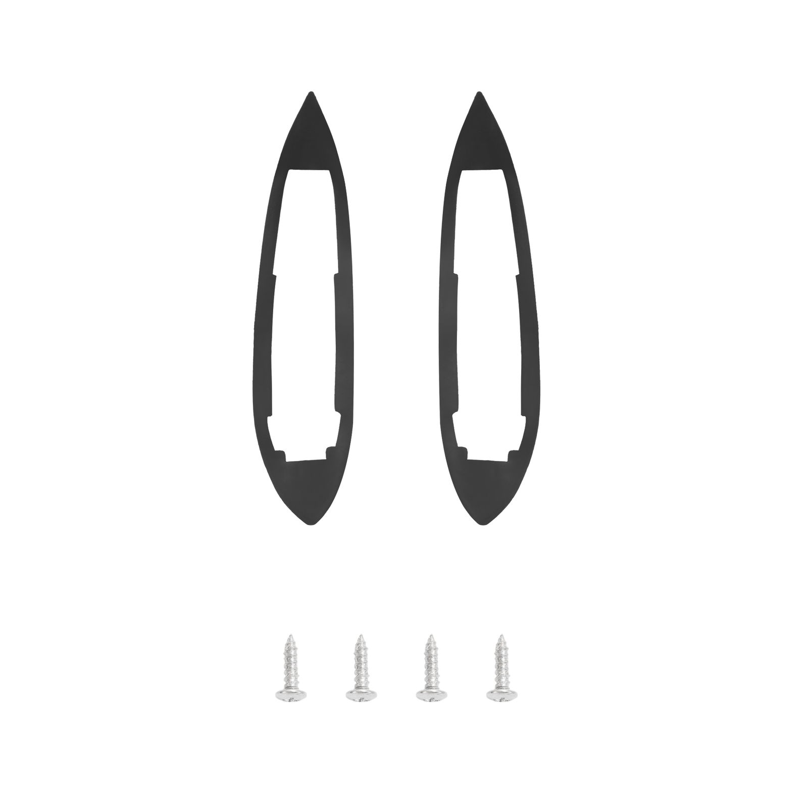 Round Bowtie Outside Rearview Mirrors Ribbed Base For Chevy Chevelle Impala Nova
