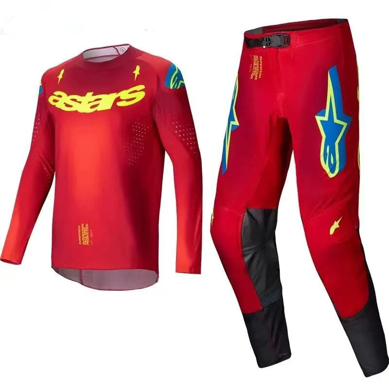 2025 Alpinestars SuperTech Motocross Racing Gear Set Jersey/Pants Combo MX Suit