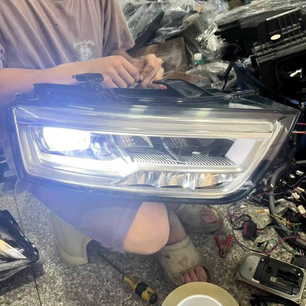 LED HEADLIGHT FIT FOR 2016-2018 AUDI Q3 (8U) FRONT RIGHT PASSENGER SIDE