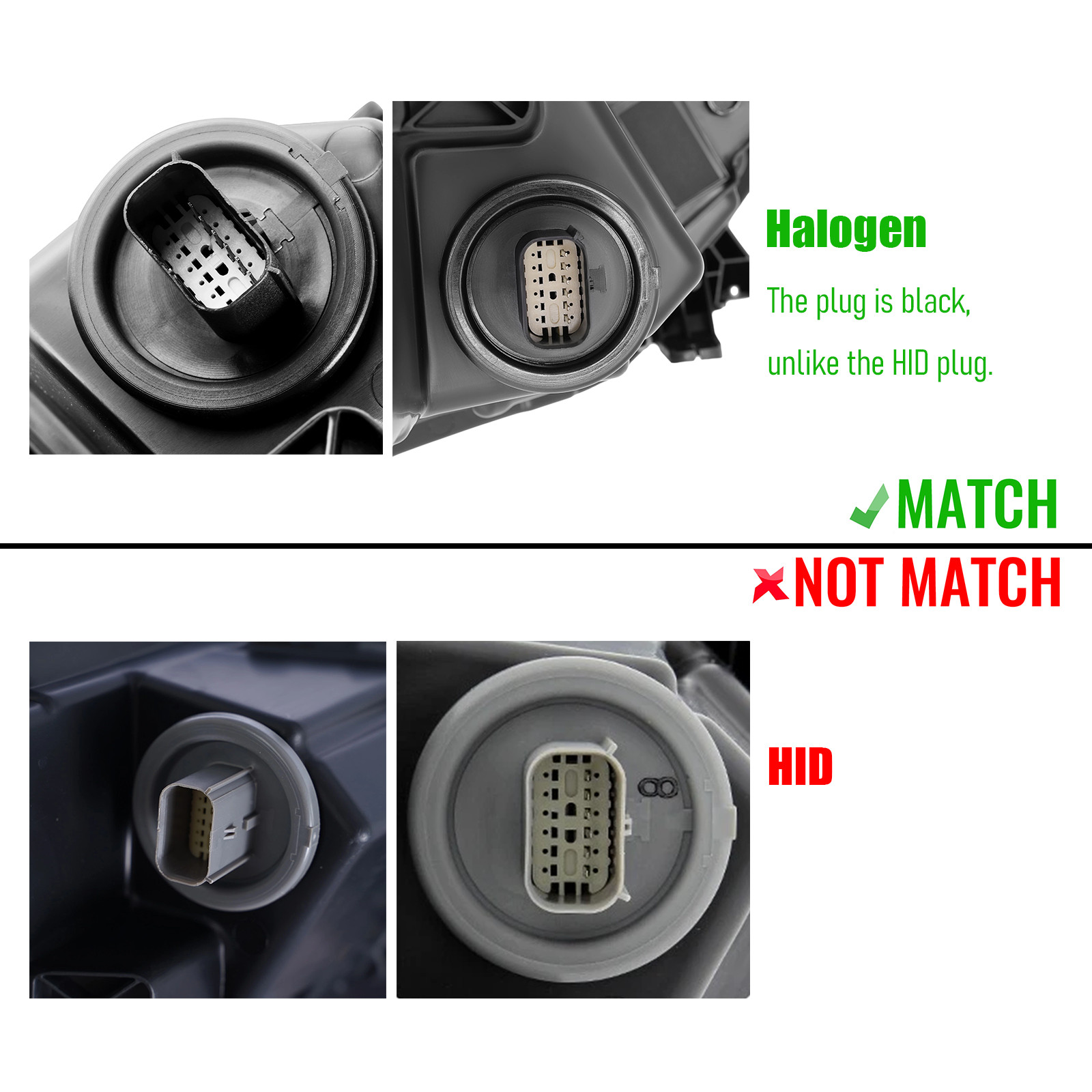 For 2018-2021 Chevy Equinox Halogen Headlight W/ Bulb W/ LED DRL Left+Right Pair