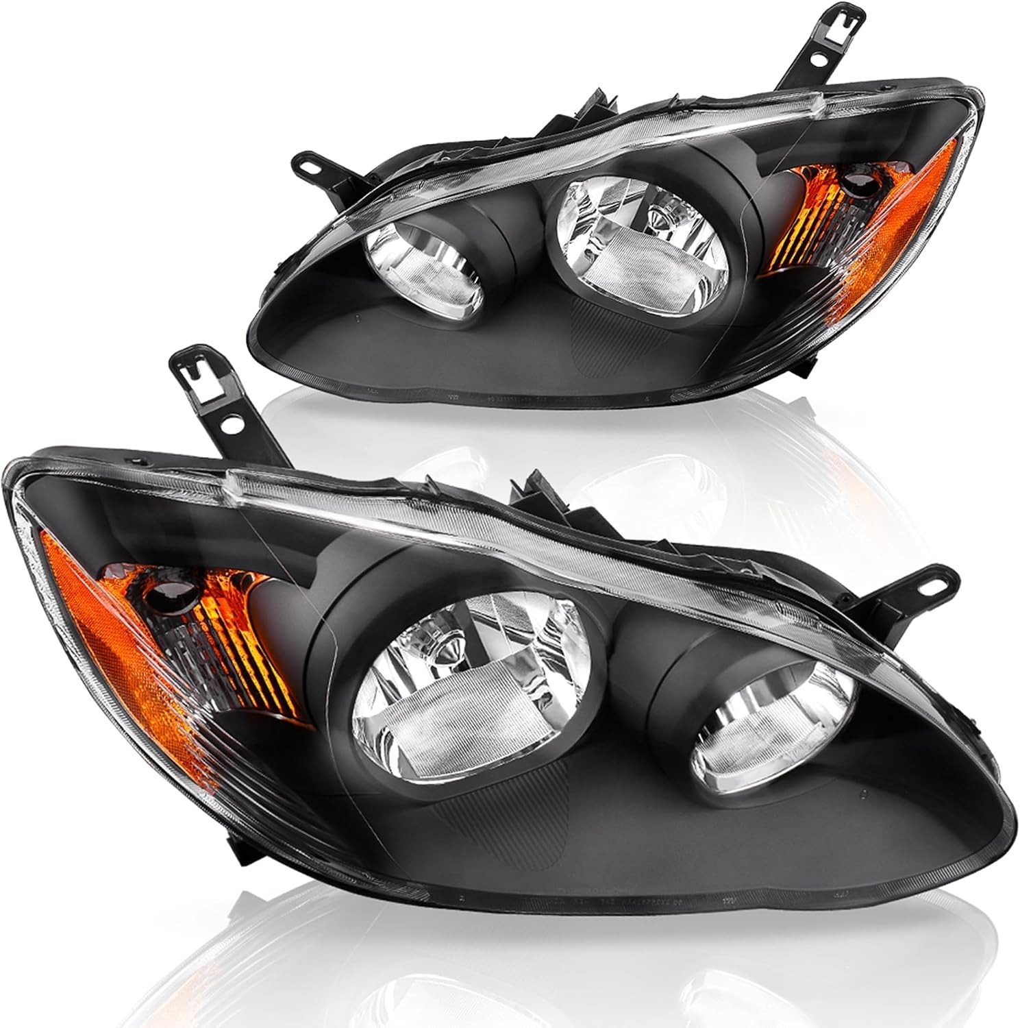 2-Pack Headlight Assembly for 2003-2008 Corolla | Enhanced Illumination & Safety