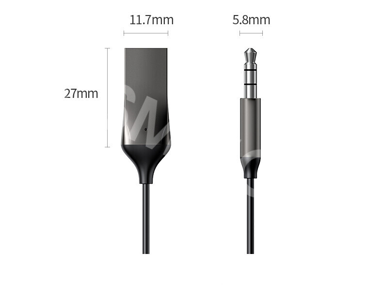 Bluetooth 5.0 AUX Audio Adapter Cable Car 3.5mm Jack Music Handsfree Receiver