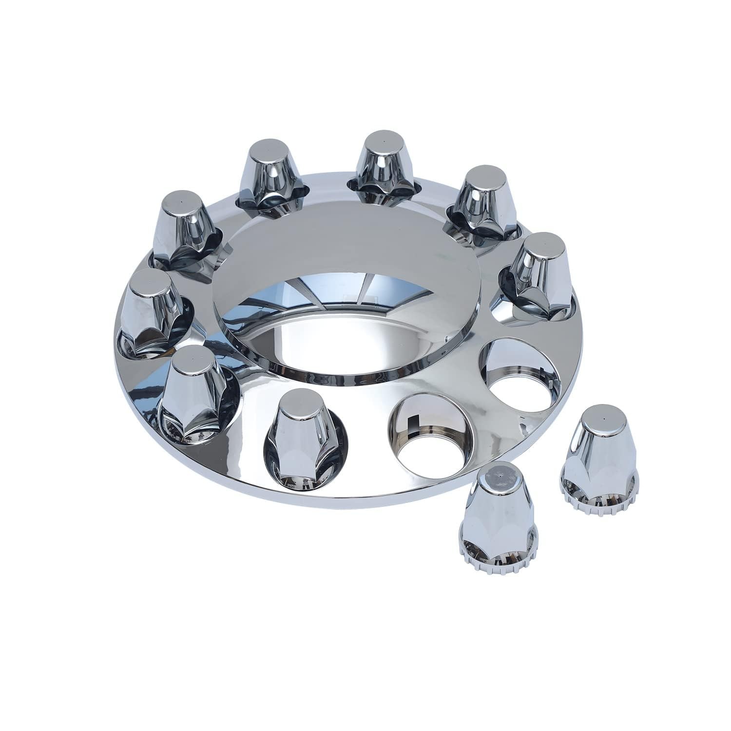 JIARU ABS Plastic Chromed Hubcaps 20 inches, 22.5 24.5 Dome