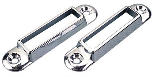 Chrome Plated Zinc Bow Socket Pair Boat Marine
