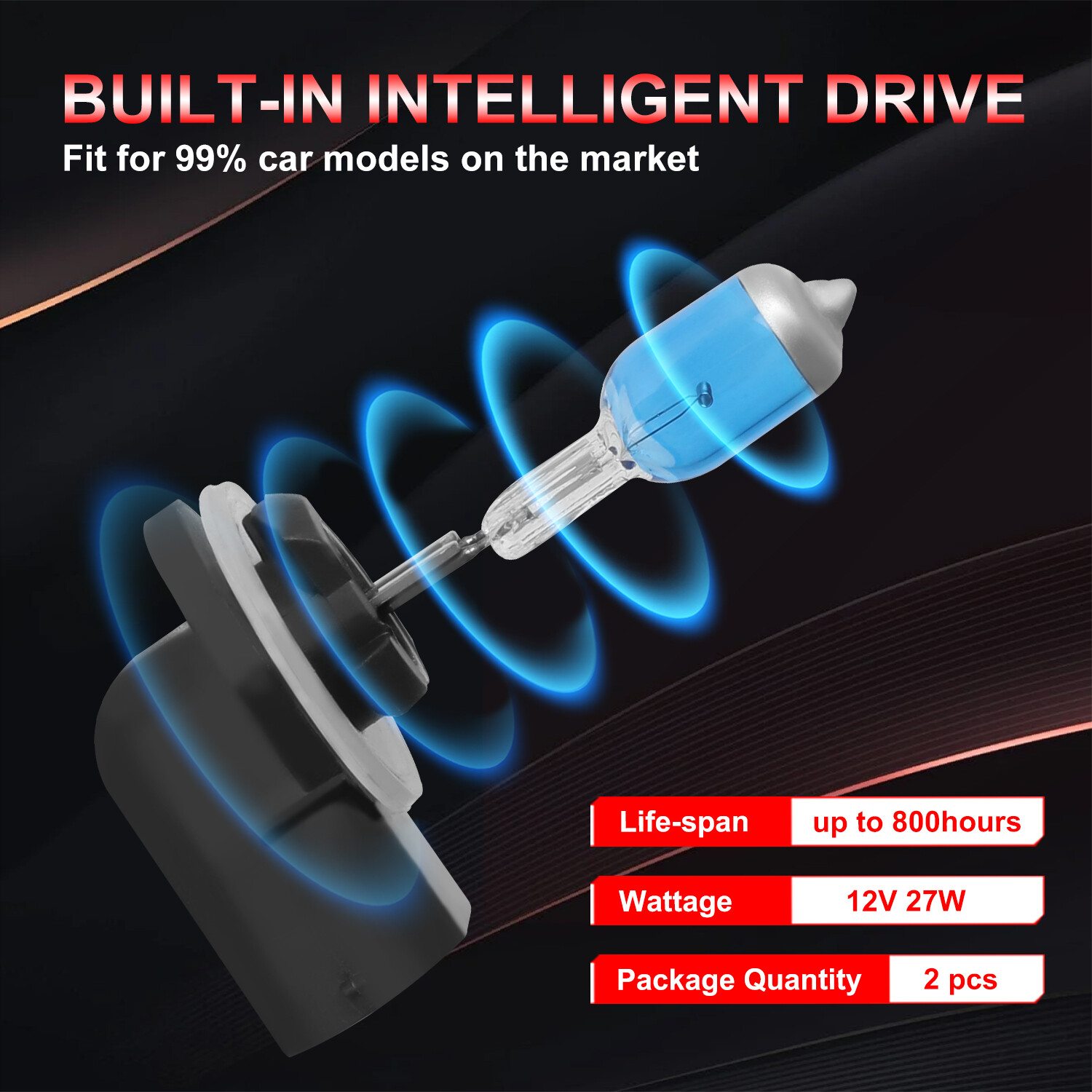 For Chevy SSR 2003-2006 – 2X 881 Halogen Fog Light Bulb Warm White 4200K
