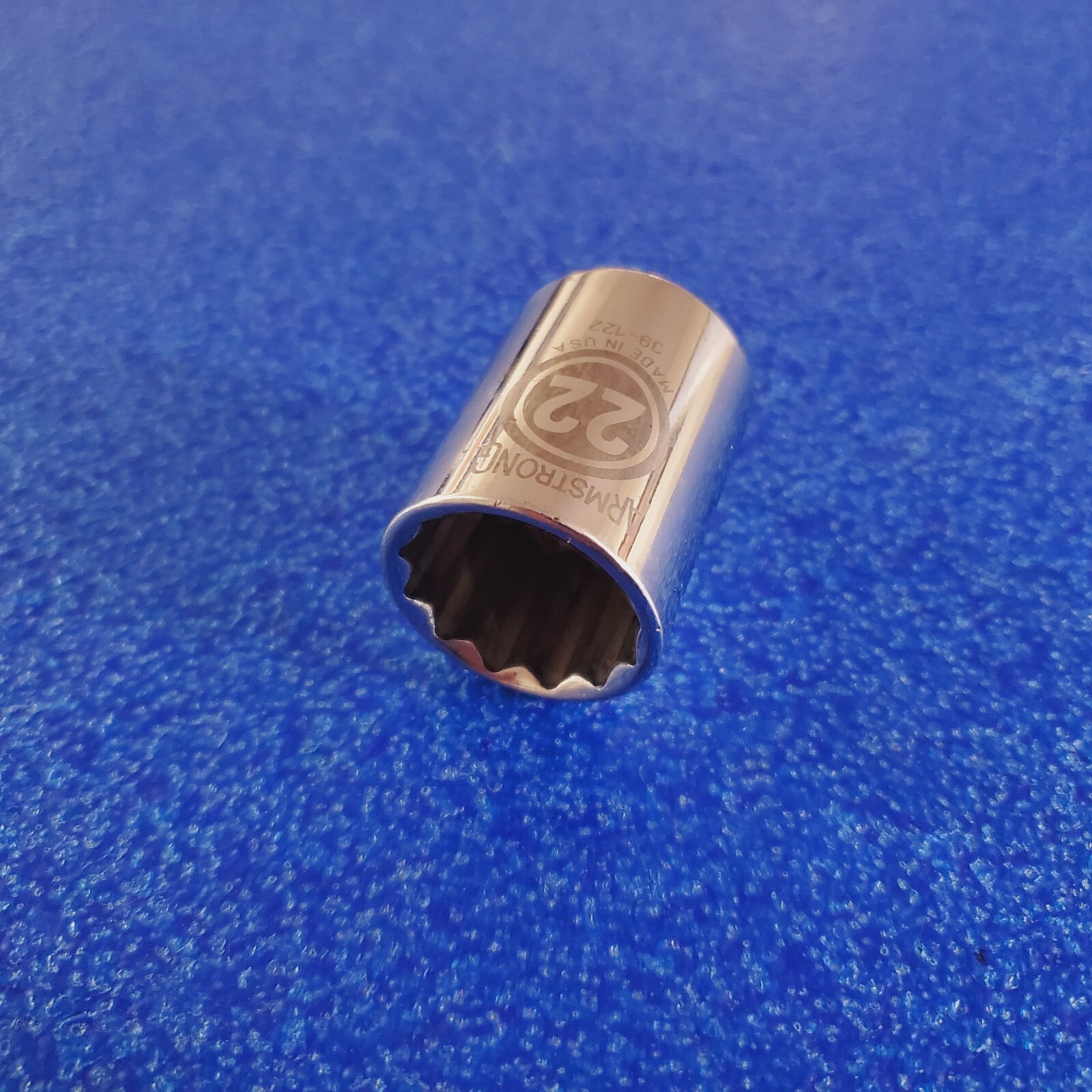 22mm ARMSTRONG USA 12PT 1/2″ DR SOCKET P/N 39-122 HAND TOOL FREE SHIPPING LOT