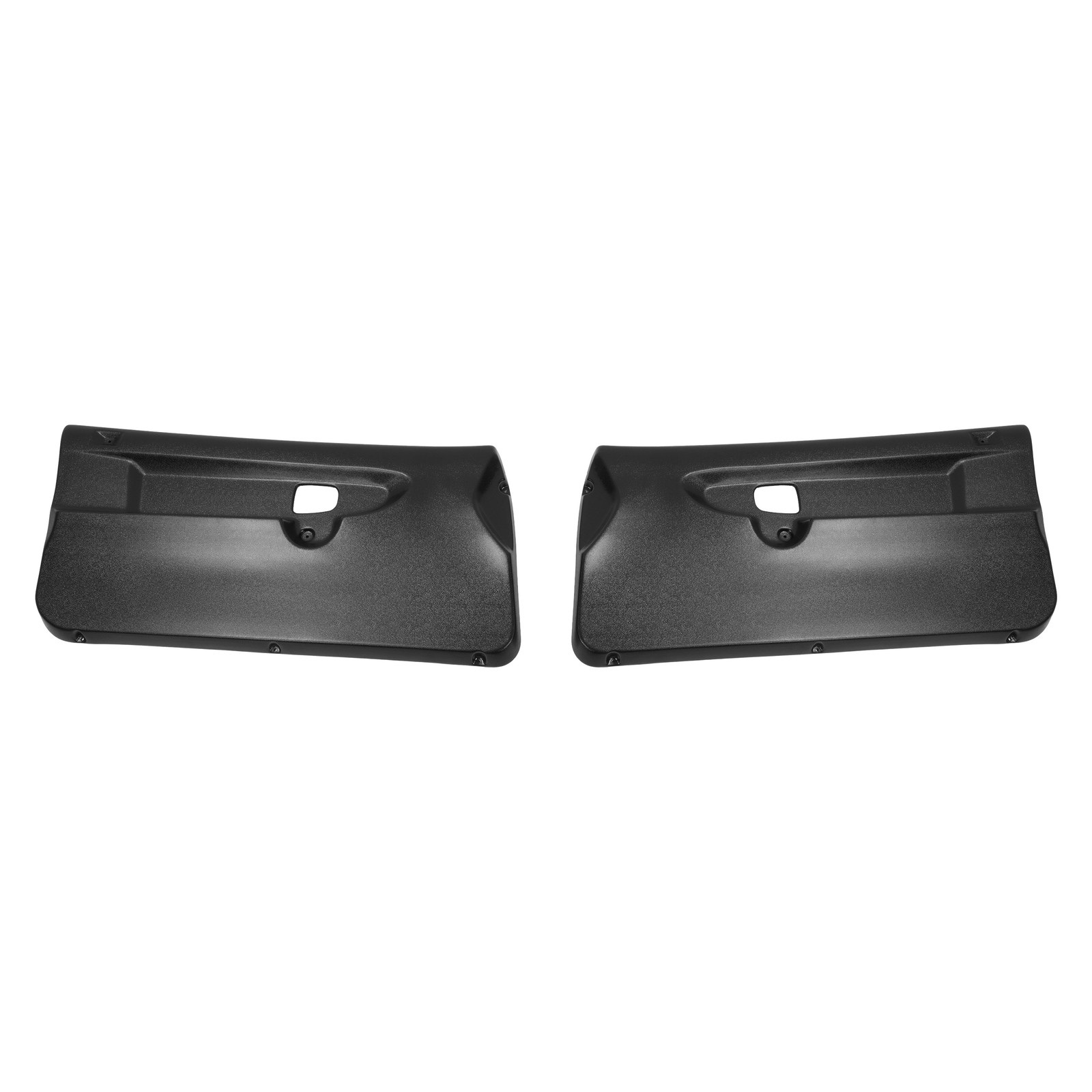 Front Inner Door Panels Pair Black ABS Plastic Replacement For BMW E36 coupe