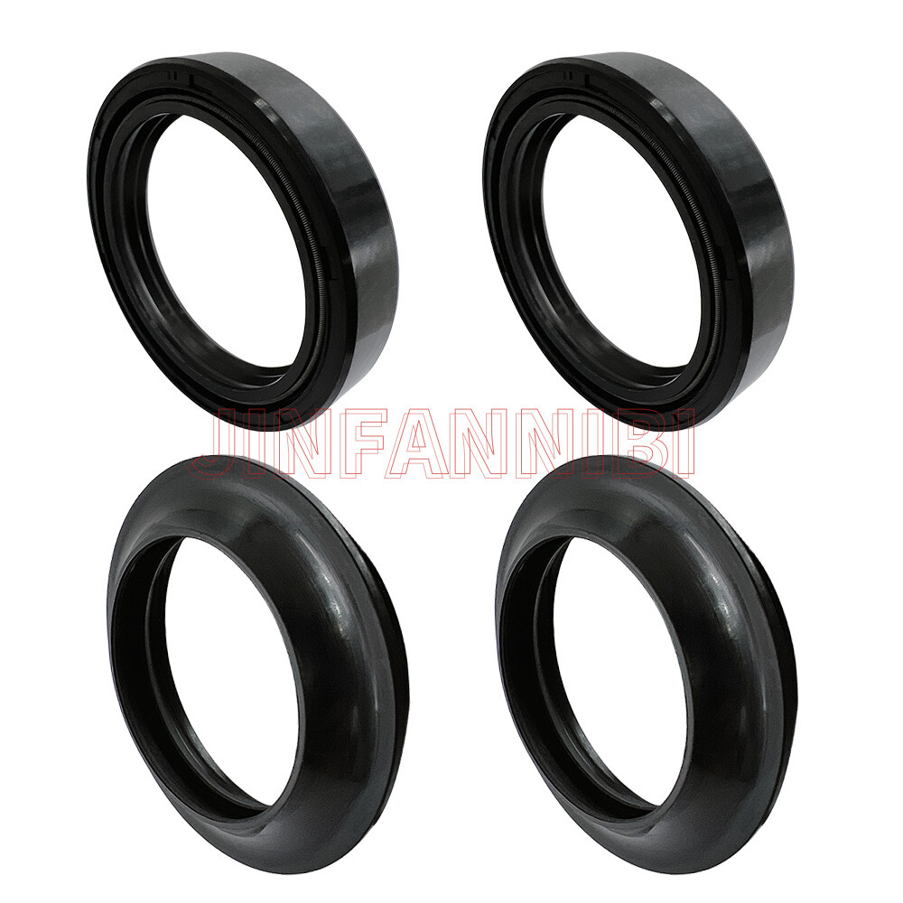 4pcs 43x55x10 Motorcycle Front Fork Damper Shock Oil Seal & Dust Seals Kit Set