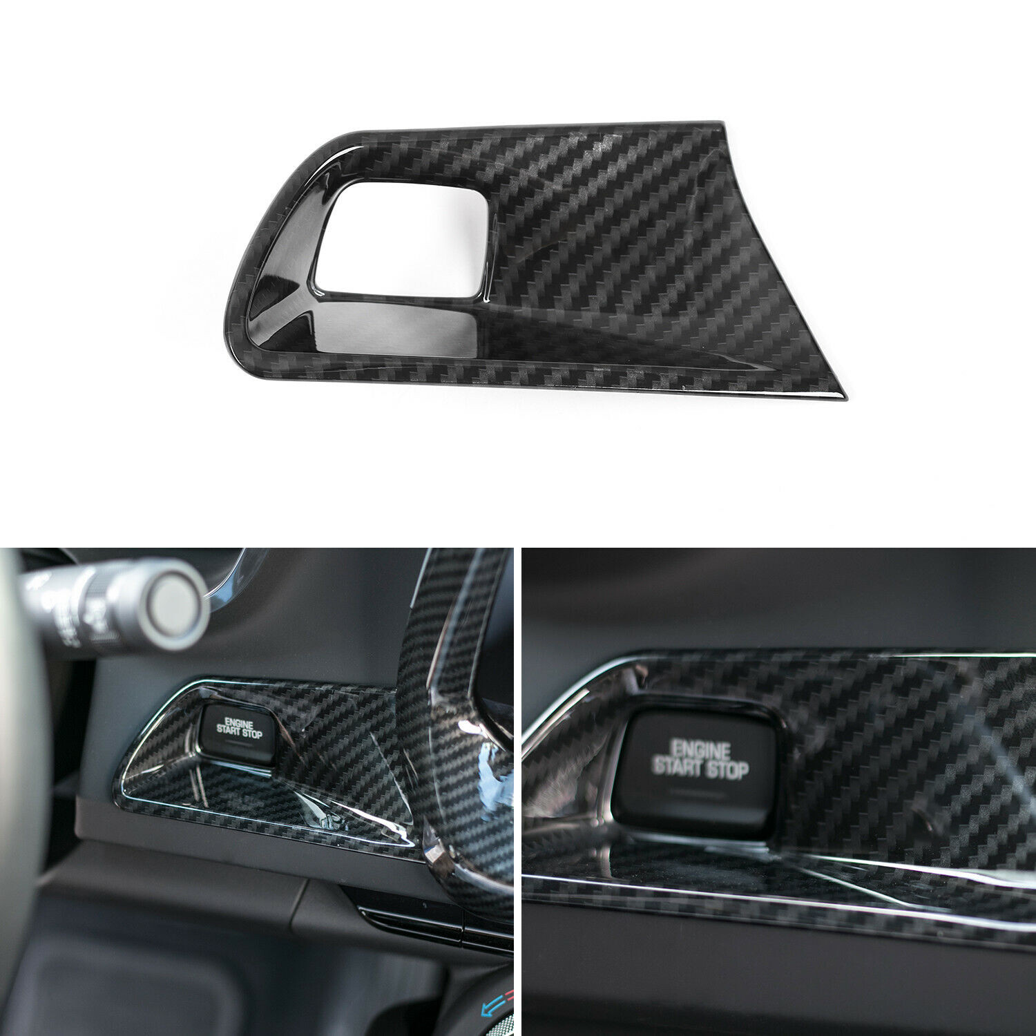 One Key To Start Button Cover Frame Decor Decal Trim Fit Chevrolet Camaro 2017+