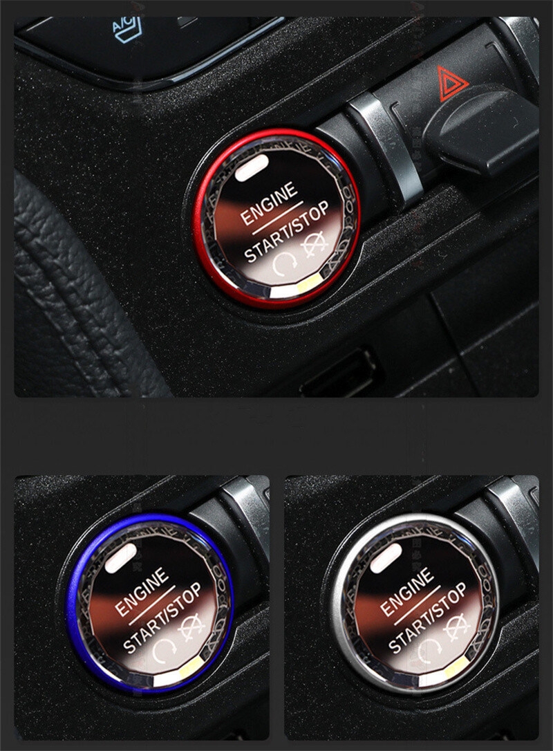 For Ford Mustang 2015-2023 Car One-Click Start Button Switch Replacement Trim