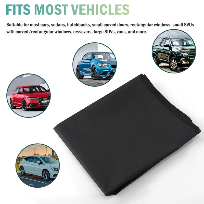 4Pcs Magnetic Car Side Window Sun Shade – 100% UV Protection Privacy Curtain BLK