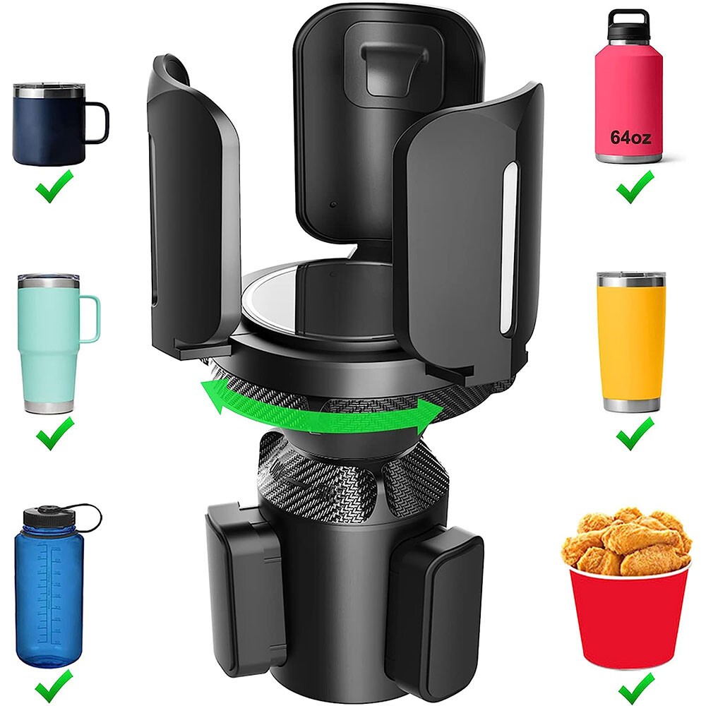 Adjustable Cup Holder Expander Fits Car Truck SUV Large Bottles Mugs 2.95-5.5in
