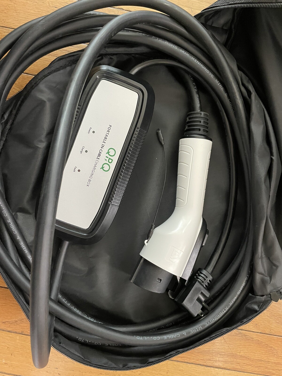 EV Charger – Fits Tesla Model 3 , X, Y, & S – QPQ – 110v – 16 Amps – 5-15