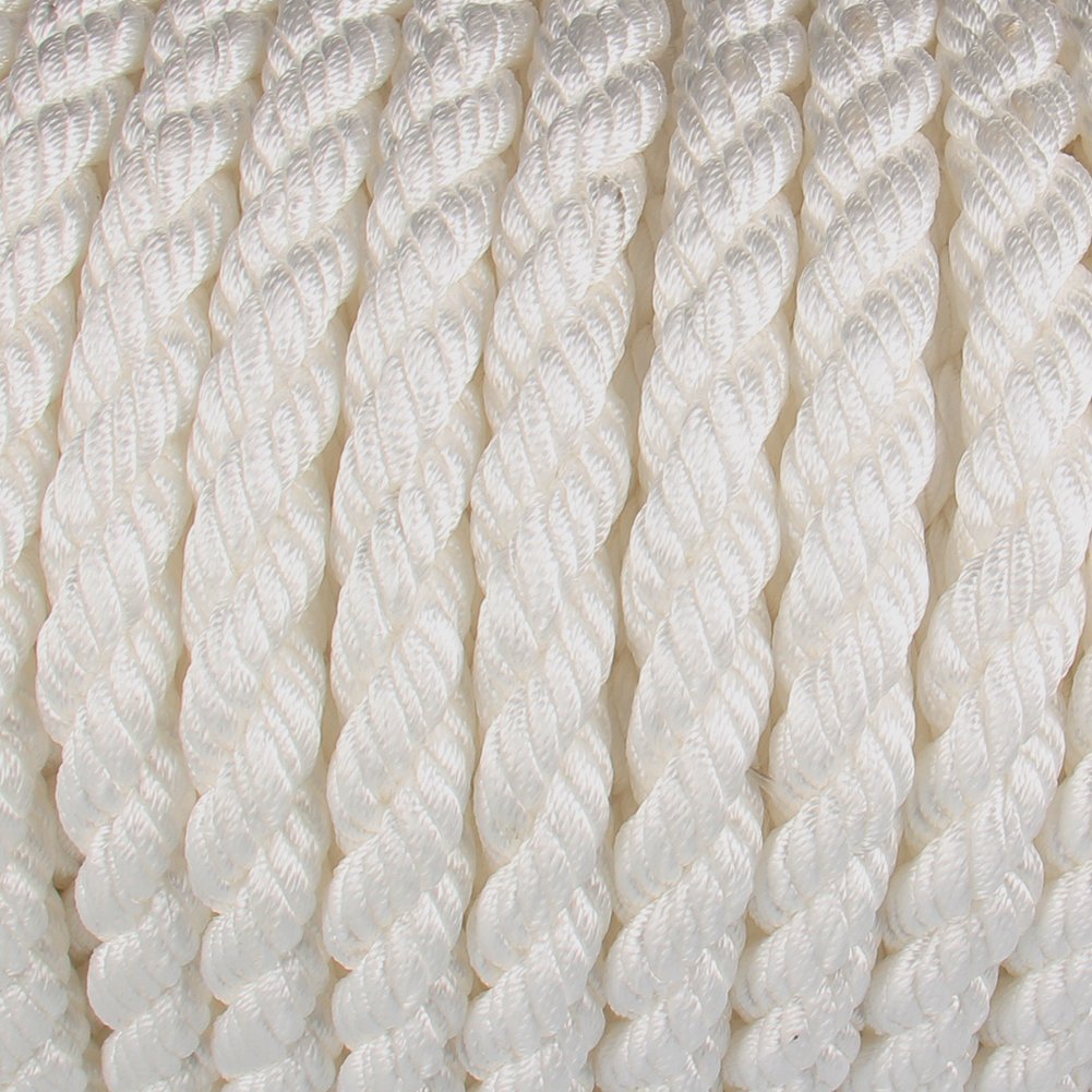 [3/4inch, 200ft] Polypropylene Rope 3 Strand Twisted Anchor Line, Anchor Rope US