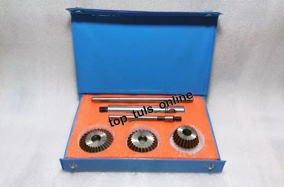 6 pcs HIGH CARBON STEEL VALVE SEAT REPAIR TOOLS KIT 2″,1.3/4″-45 DEG 1.5/8″ 70 D