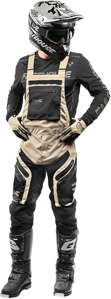 Fasthouse Motorall Sand Cat Motocross Racing Gear Overall Suit Combo MX ATV Suit