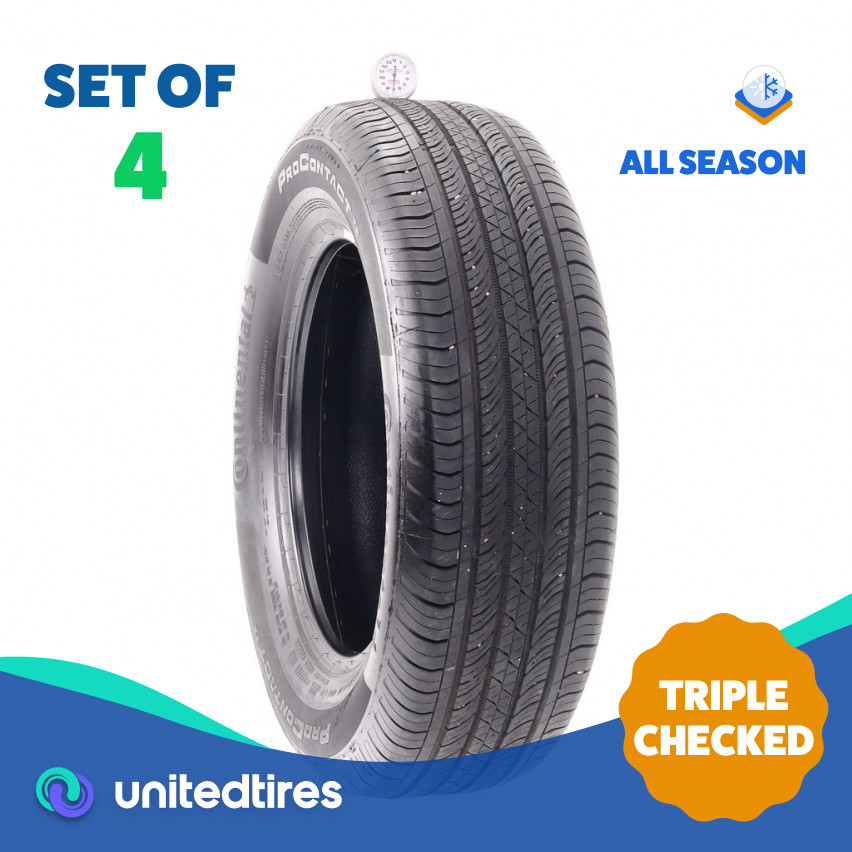 Set of (4) Used 225/65R17 Continental ProContact TX 102H – 7/32