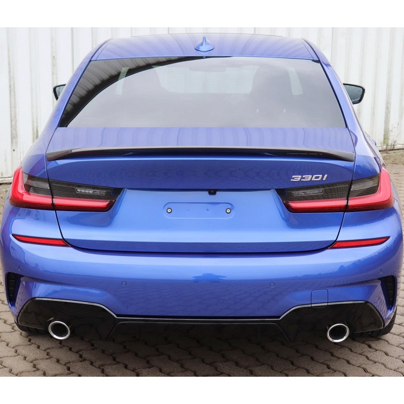 For 2019-2025 BMW 3-Series G20 330i M340i MP Style GLOSS BLACK Trunk Spoiler Lip