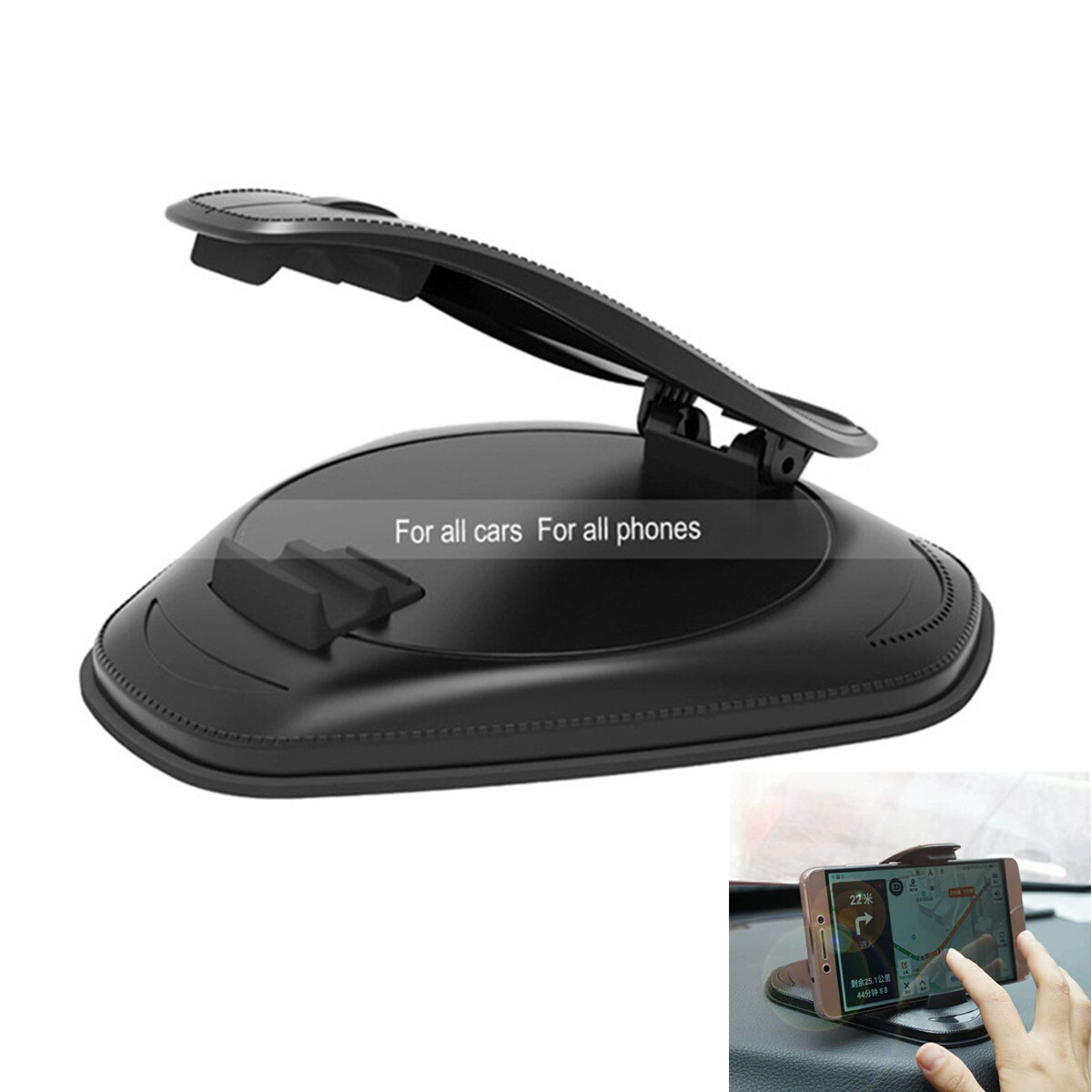 Dashboard Phone Holder Car Dash Phone Mount Holder Silicone Stand Accessories
