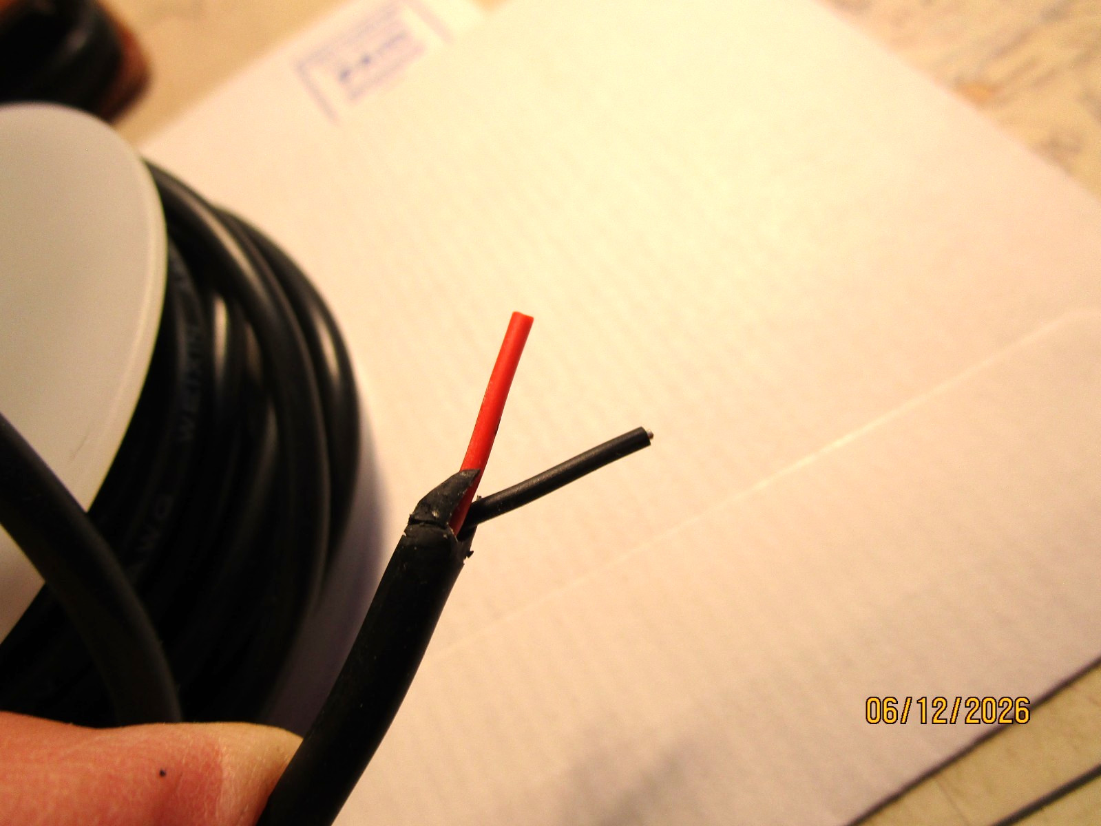 2 Spools 2 Conductor 20AWG Hookup Wire Spool Approx. 12 Feet per Spool