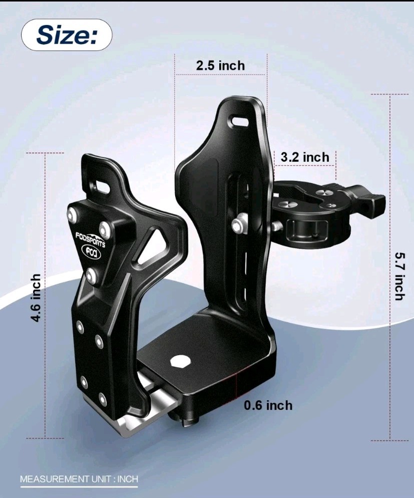 FODSPORTS Motorcycle ATV Cup Holder Upgraded Motorcycle Drink Holder