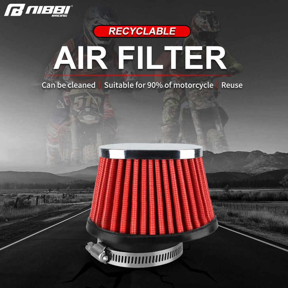 NIBBI 2pcs 55mm Air Filter Pod For Kawasaki Honda Motorcycle 79-82 CB750 CB900