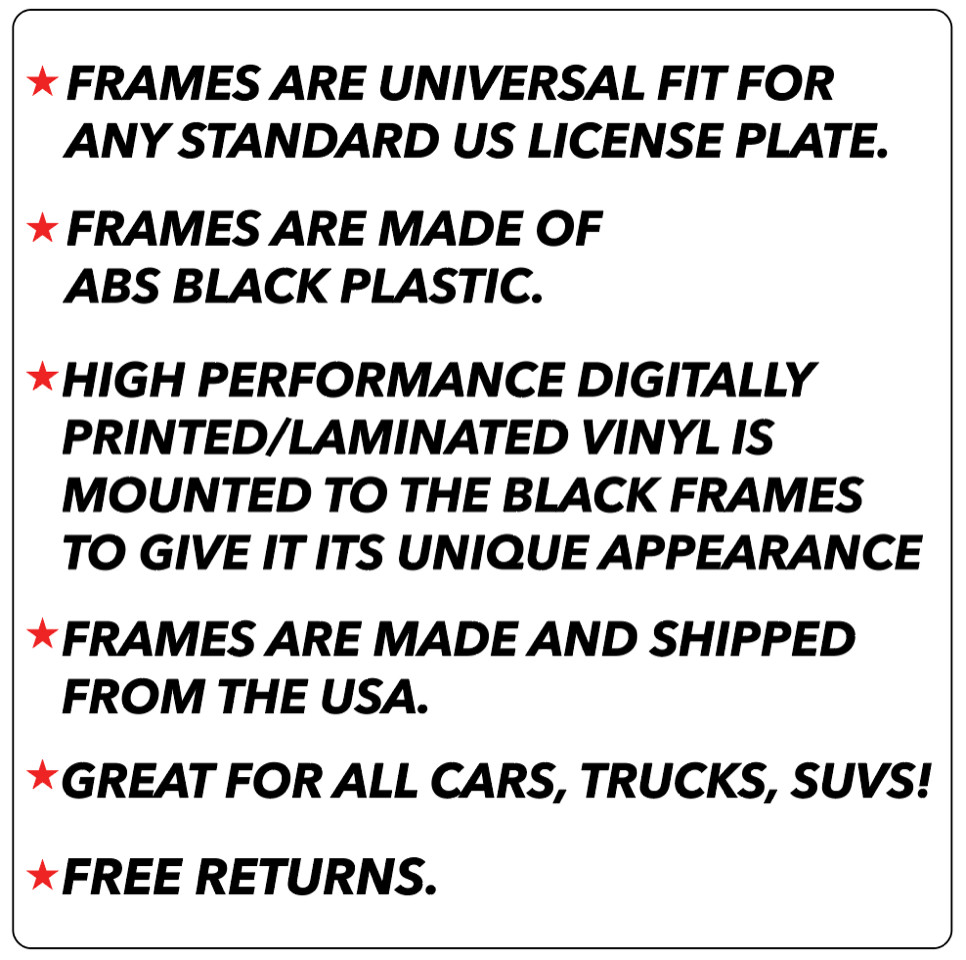 The Dark Knight Comic Batman Super Hero DC ABS Plastic Car License Plate Frame