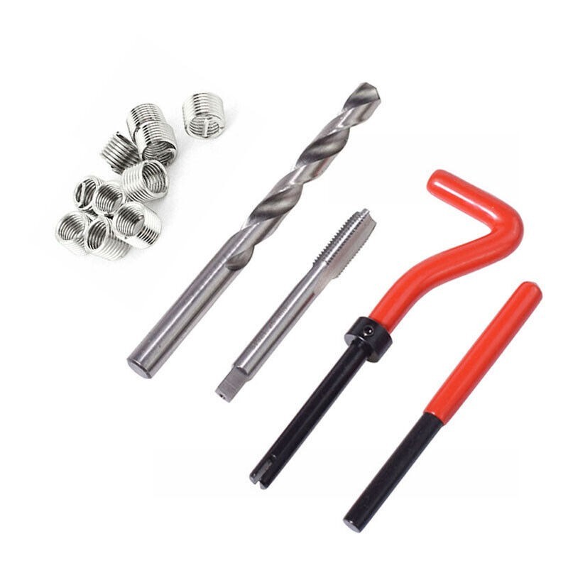 15PC M7x1.0 Thread Repair Kit Stainless Steel Helicoil Insert Set