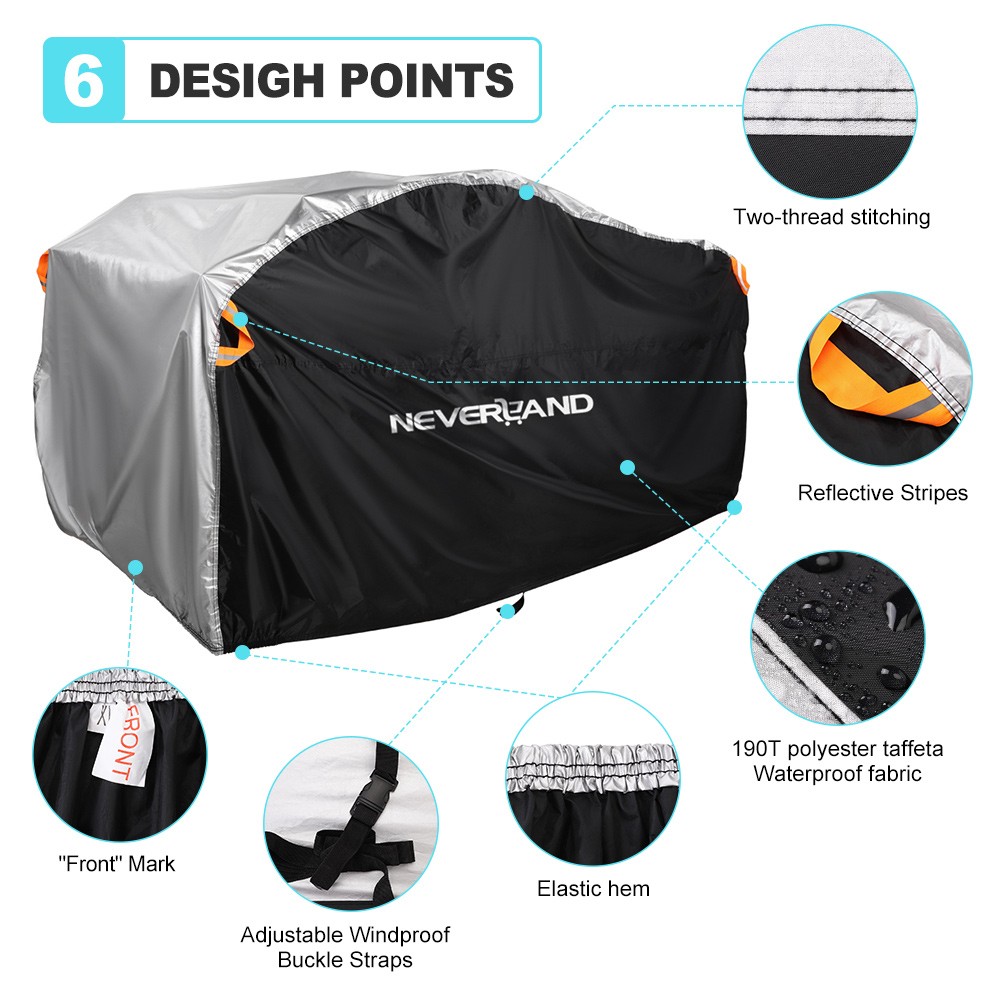 XXXL Waterproof ATV Cover 100 inch All Weather Rain Snow Dustproof UV Protection